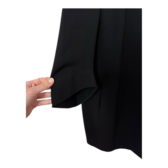 LAFAYETTE 148 | 3/4 Sleeve Sheath Dress with Exposed Zipper in Black, Size 8 - Picture 6 of 10